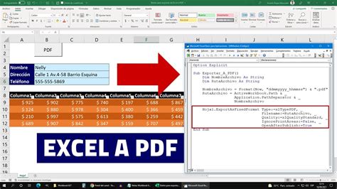 Aprende a Crear un BOTÓN PARA EXPORTAR de Excel a PDF con Nombres Diferentes YouTube