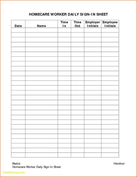Credit Card Sign Out Sheet Template Free 13 Sign Out Sheet Templates
