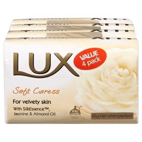 Buy Lux Soap White Soft Caress 85g Each 4pk Online At Nz