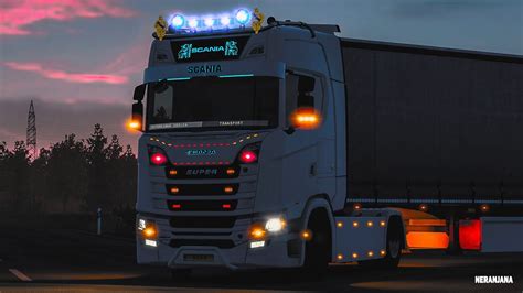 Euro Truck Simulator Mods NG Scania Mega Light Pack More Lights Addon ETS Mods V