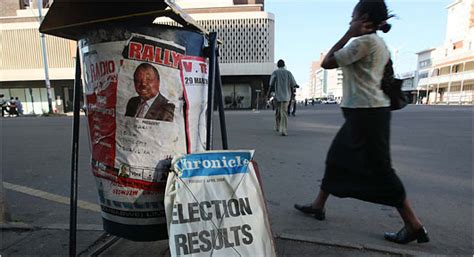 All Eyes On Zimbabwes Election Results The New York Times