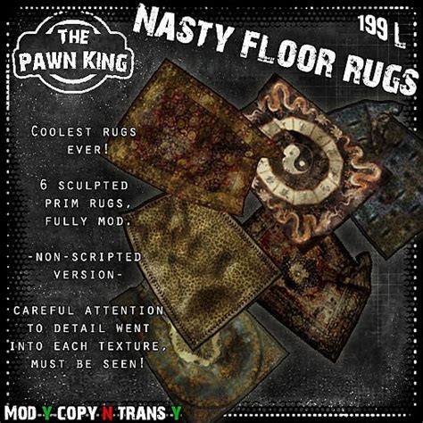 Second Life Marketplace Pawn King Nasty Floor Rugs