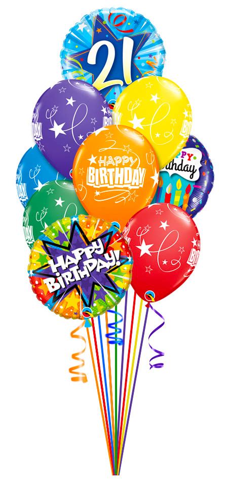 Happy 21st Birthday Balloon Bouquet 1 Balloon Supply