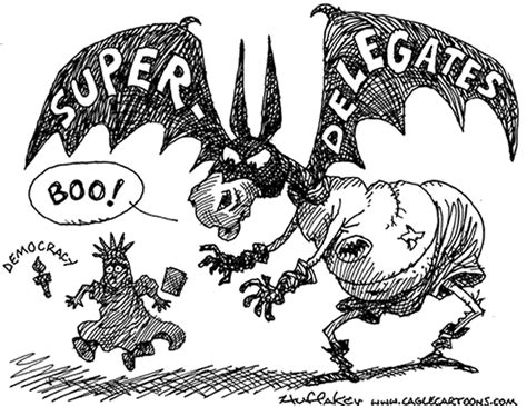 The Black Commentator Political Cartoon Superdelegates By Sandy