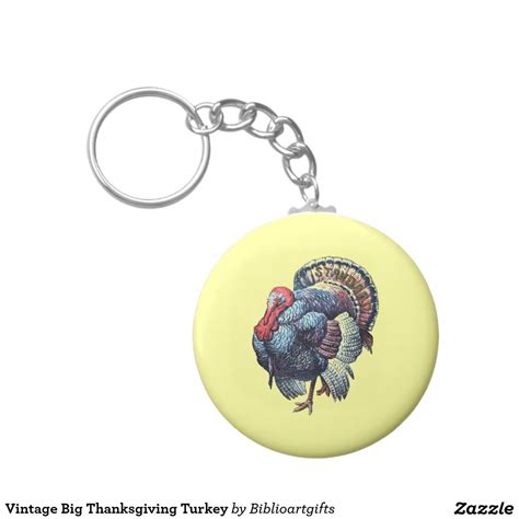 vintage big thanksgiving turkey keychain thanksgiving thanksgiving turkey