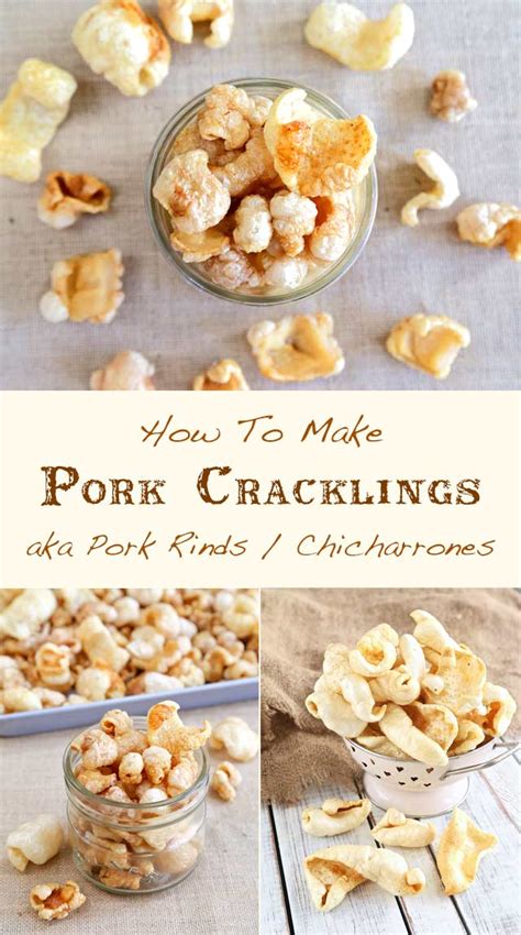 Crispy skin is the most coveted part of the pork. How To Make Pork Cracklings aka Pork Rinds aka ...