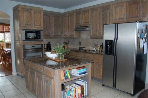Refinish kitchen cabinets without stripping. Refinish dated oak cabinets | Flawless Chaos