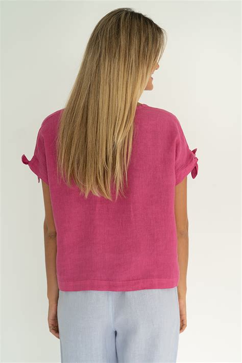 Humidity Yana Top Fuchsia Wrapped Cootamundra