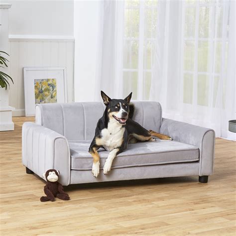 Enchanted Home Pet Ludlow Dog Sofa Bed Gray 42l X 2650w X 1838h