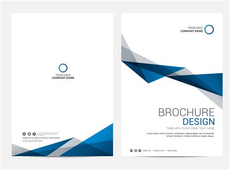 Brochure Layout Template Cover Design Background 575738 Vector Art At