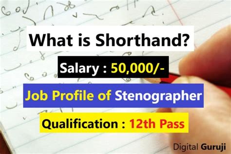 What Is Shorthand Stenography Job Profile Of Stenographer