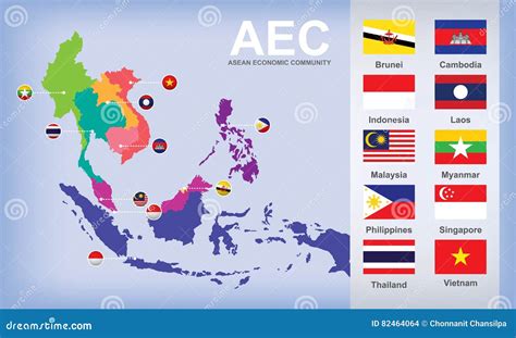 ASEAN AEC Map Vector Illustration CartoonDealer Com 90892774