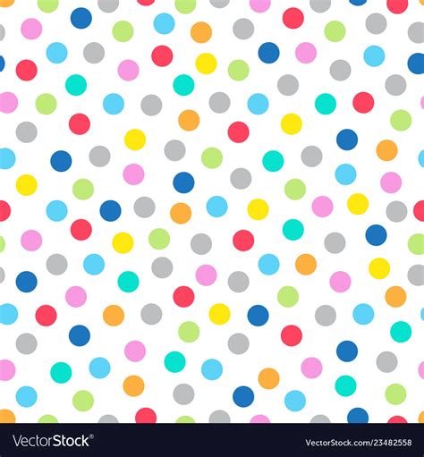 Colorful Seamless Pattern With Dots Royalty Free Vector