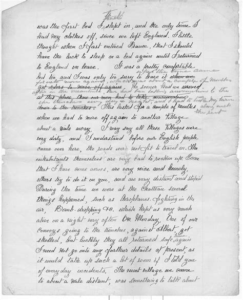 Letter Home 16 First World War Poetry Digital Archive