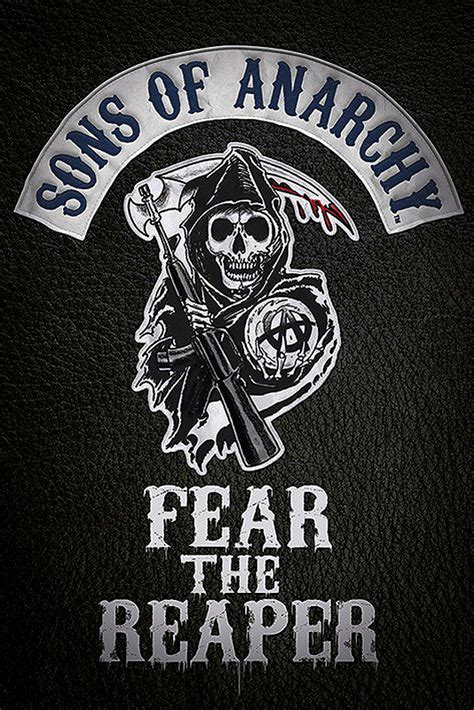 Sons Of Anarchy Poster Fear The Reaper Logo 61 X 915 Cm Ebay