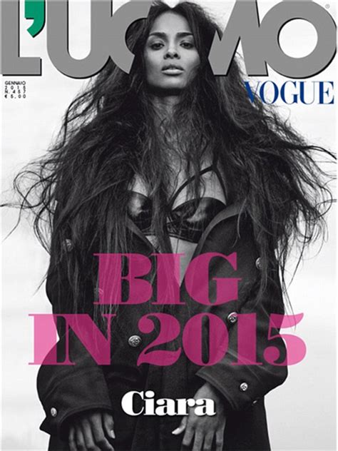 Ciara Oozes Sex Appeal On The Cover Of Luomo Vogue Daily Mail Online