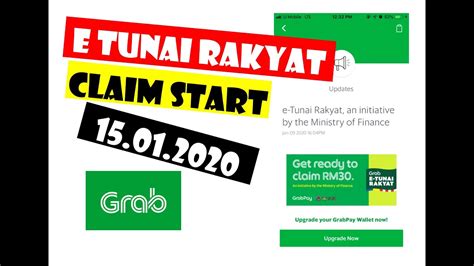 Both grab and touch 'n go ewallet have already released. E TUNAI RAKYAT | GRAB MALAYSIA | DUIT PERCUMA RM30 ...