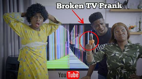 African Home Broken Tv Prank Mc Shem Comedian Youtube