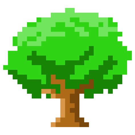Icono De árbol De Arte De Píxeles 13743345 Png