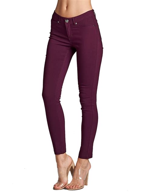 Womens Basic Stretch Spandex Solid Color Comfy Skinny Jeggings Pants Plus Size Available Fast