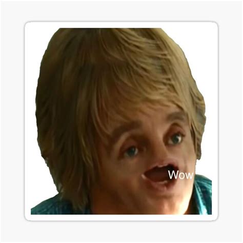 Owen Wilson Wow Small Meme Face Sticker By Diehlstacey Redbubble