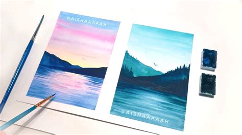 So i gathered you simple watercolor ideas. Nature Watercolor Painting Tutorial | Watercolor Ideas For ...