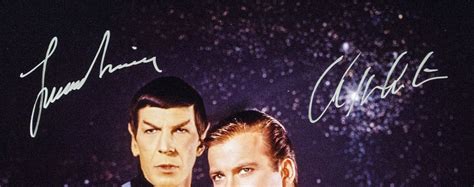 Lot Detail William Shatner Leonard Nimoy Dual Signed X Star Trek Photo PSA DNA