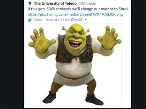 Toledos Campaign To Change Mascot To Shrek Was Twitter Hoax