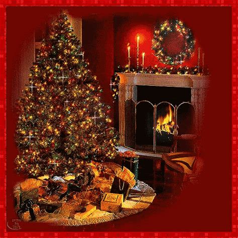 Christmas Fireplace Animated Christmas Christmas Fireplace