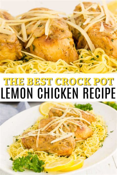 If you have just ten minutes in the morning, you can prepare this and come home to a truly fine feast in the evening. Crockpot Lemon Chicken Recipe | Lemon chicken crockpot ...