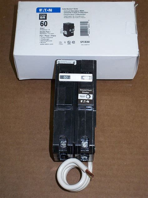 Eaton Gfcb260 Circuit Breaker 60a 2p 120240v 10 Kaic Type Br