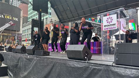 Broadway Celebrates Juneteenth In Times Square