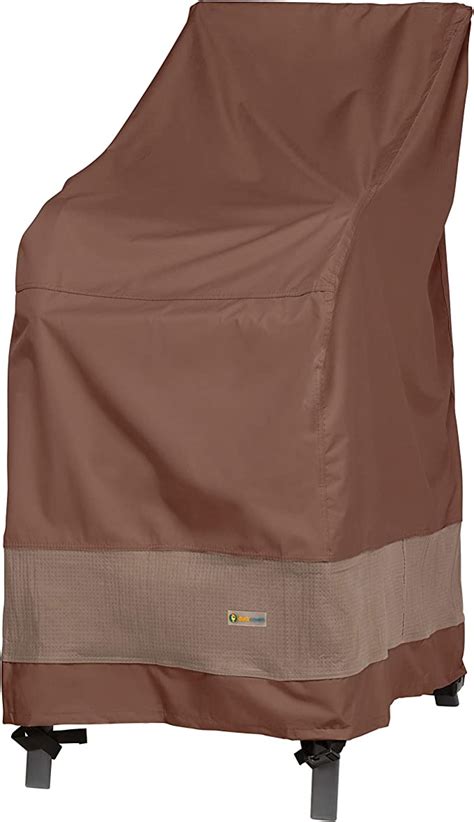 Duck Covers Ultimate Stackable Patio Chair Cover Mocha Cappuccino 26