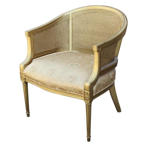 From patterned pieces to minimal styles, these are the barrel chair is somewhat of a loose term, but it generally refers to a chair with a semicircular. Pair of Hollywood Regency Gold Cane Barrel Back Lounge ...