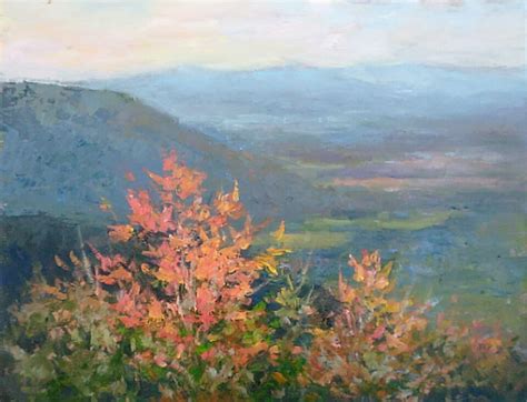 The Fall Glow Julia Lesnichy Plein Air Impressionist Painter