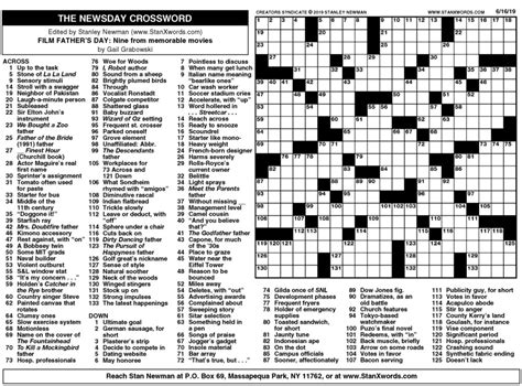 Explore los angeles's sunrise and sunset, moonrise and moonset. Newsday Crossword Sunday for Jun 16, 2019, by Stanley ...