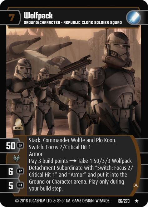 Maybe you would like to learn more about one of these? Wolfpack (A) Card - Star Wars Trading Card Game