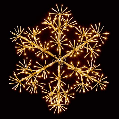 Wall Mounted Gold Starburst Snowflake Christmas Decoration