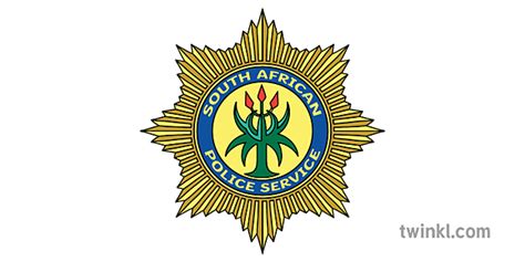 South African Police Badge Symbol Service Logo Ks1 Illustration Twinkl