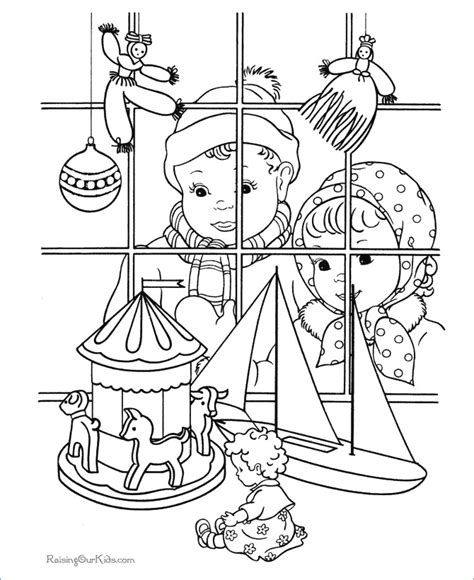 Old Fashioned Christmas Coloring Pages At