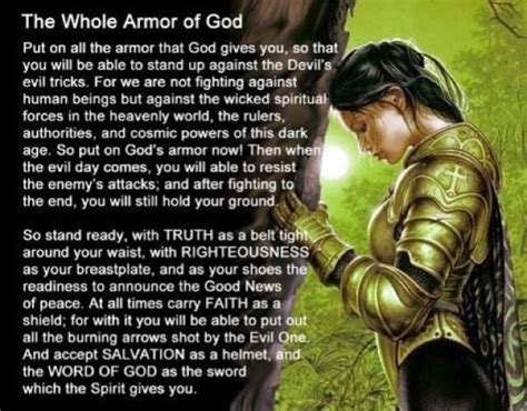 Put On The Armor Of God Armor Of God Quotes About God Word Of God