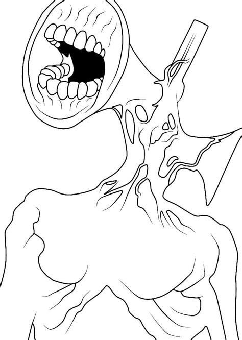 Siren Head 6 Coloring Page Download Print Or Color Online For Free