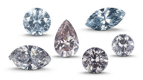 Selection Of Color Treated Diamonds Gia 4cs