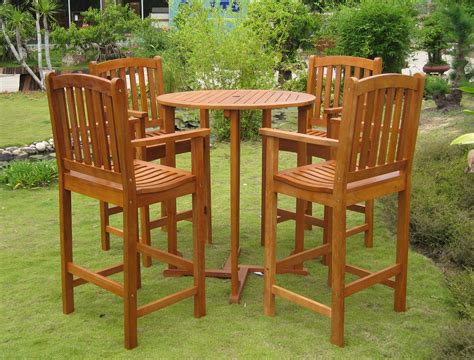 Outdoor pub table outdoor bar sets patio table outdoor chairs outdoor decor affordable outdoor furniture wicker dining set tempered glass table this outside furniture is certainly the quality modern outdoor furniture you can't miss. Inspirational High Top Patio Table Set For And Chairs ...