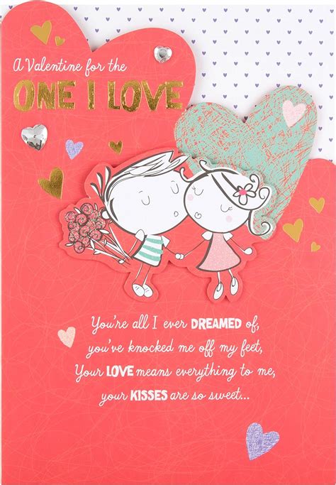 Hallmark One I Love Valentine S Day Card Love You Loads Medium Uk Office Products