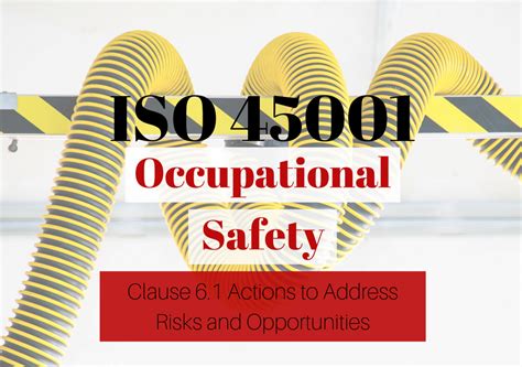 Iso 450012018 Clause 61 Actions To Address Risks And Opportunities
