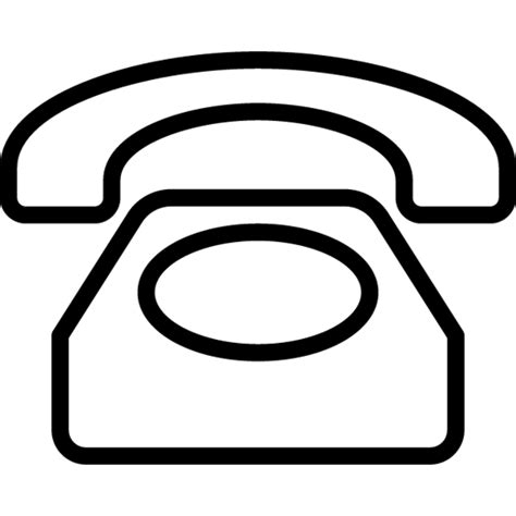 White Telephone Icon Png Free Icons Library