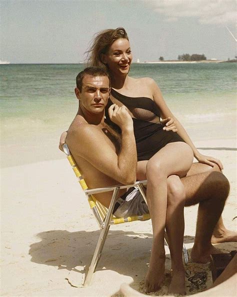 History Only Histortic Posts On Instagram Sean Connery And Claudine Auger On Set Of
