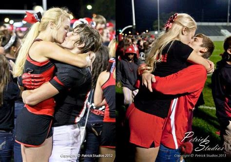 Cute Cheerleader Football Player Couples Picture Senior