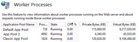 How Prevent Cpu Usage Because Of Worker Process In Iis Itecnote